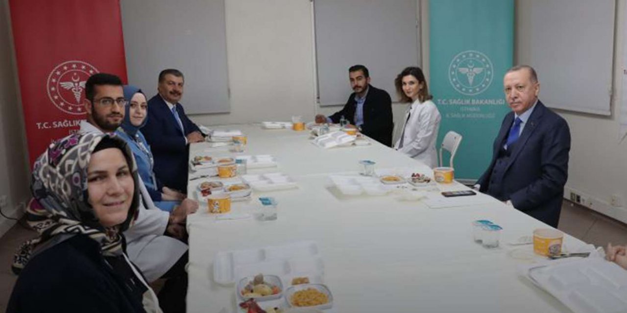 Cumhurbaşkanı Erdoğan, sağlık çalışanlarıyla iftar yaptı