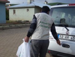 Mağdur aileye Merhamet Eli uzandı