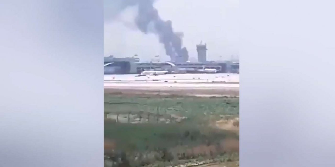 Siyonist işgal rejiminin havaalanında yangın