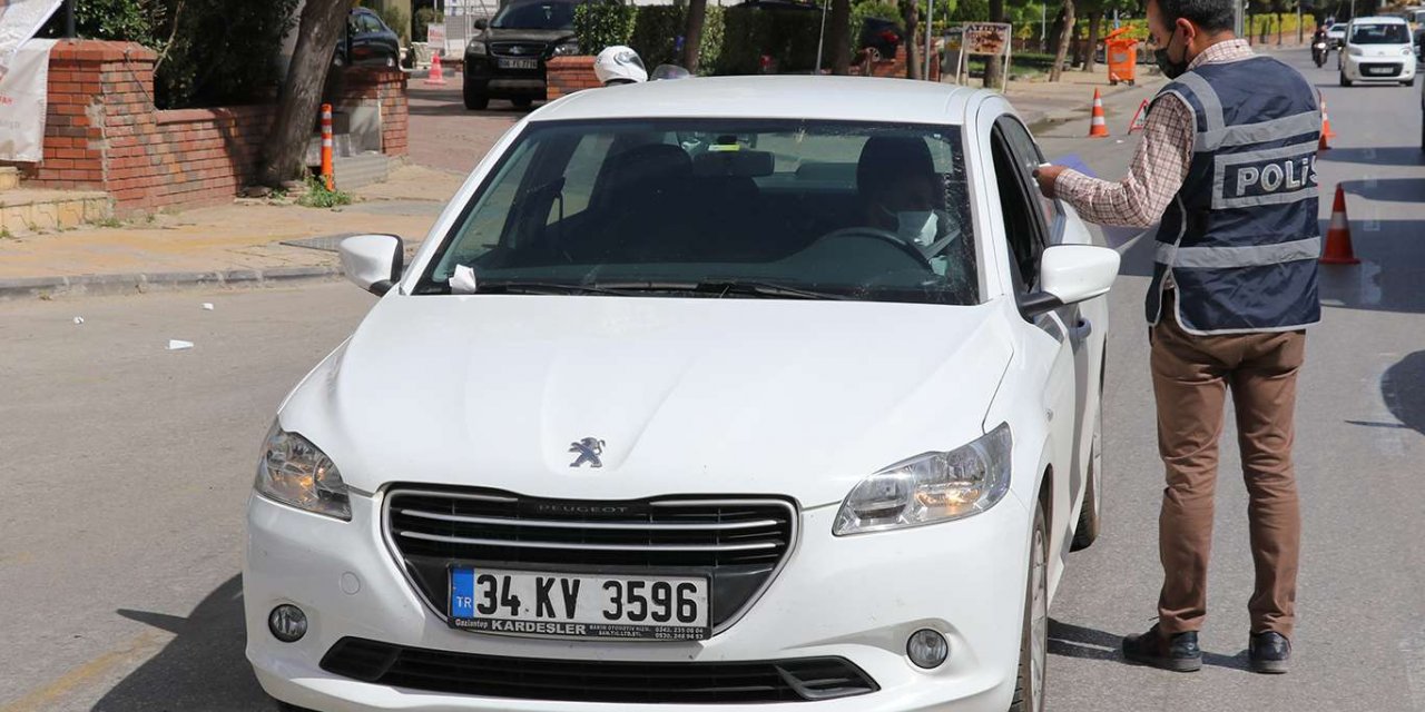 Sokağa çıkma kısıtlamasını ihlal eden 317 kişiye para cezası