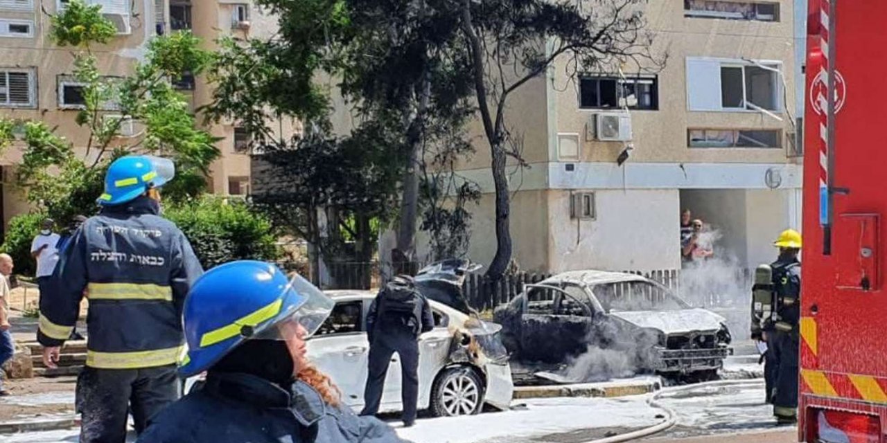 Palestinian defense forces strongly respond to dawn israeli airstrike