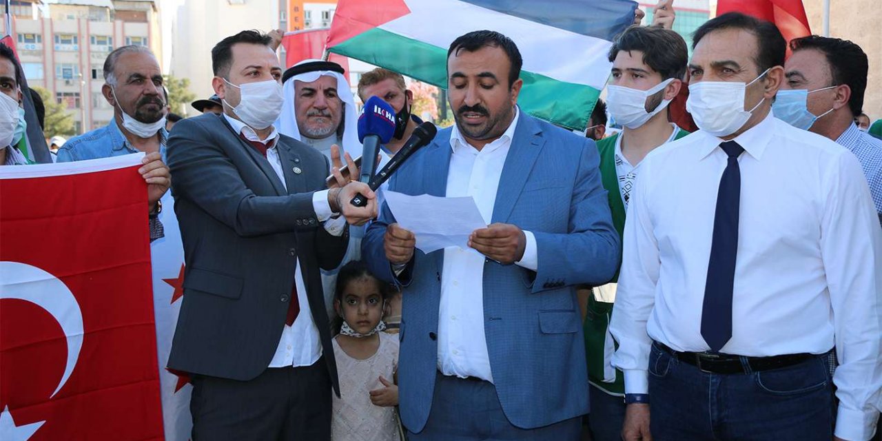 Şanlıurfa'daki Arap dernekleri siyonist saldırıları lanetlendi