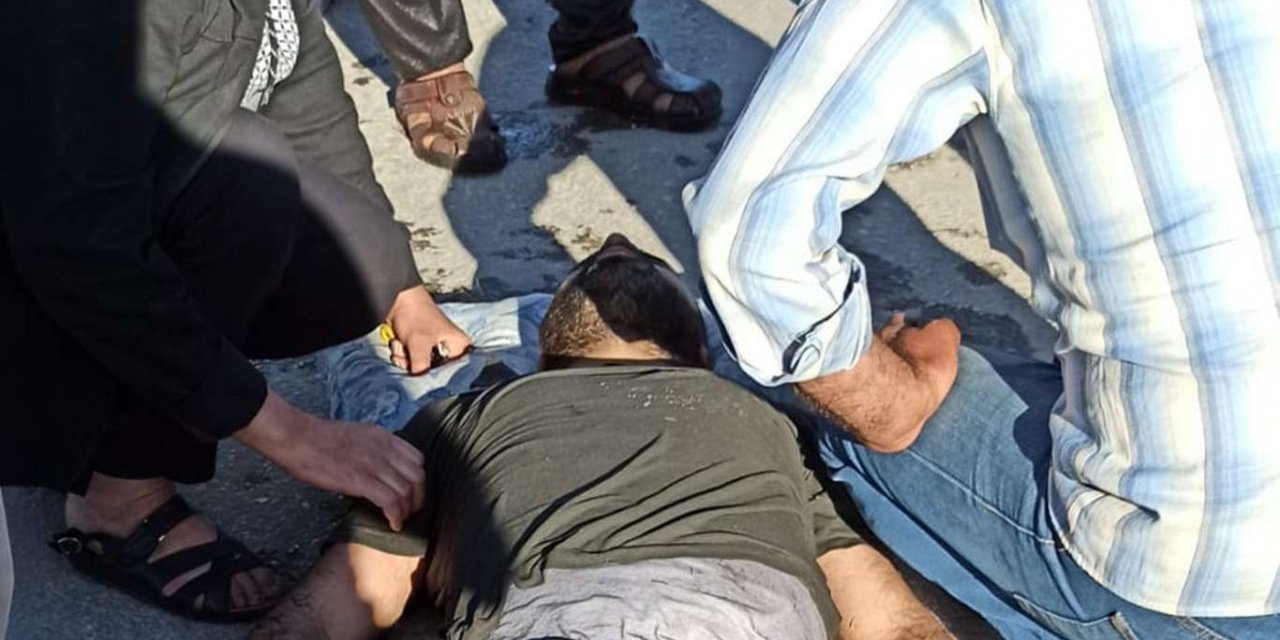 Direksiyon hakimiyetini kaybeden sürücü aracıyla kanala düştü