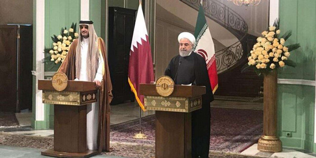 Ruhani, Katar Emiri El-Sani ile Filistin'i görüştü