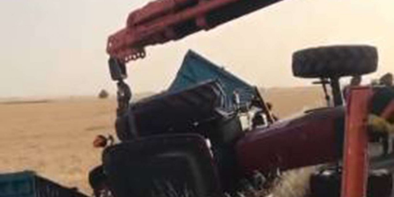 Mardin'de devrilen traktörün sürücüsü yaralandı