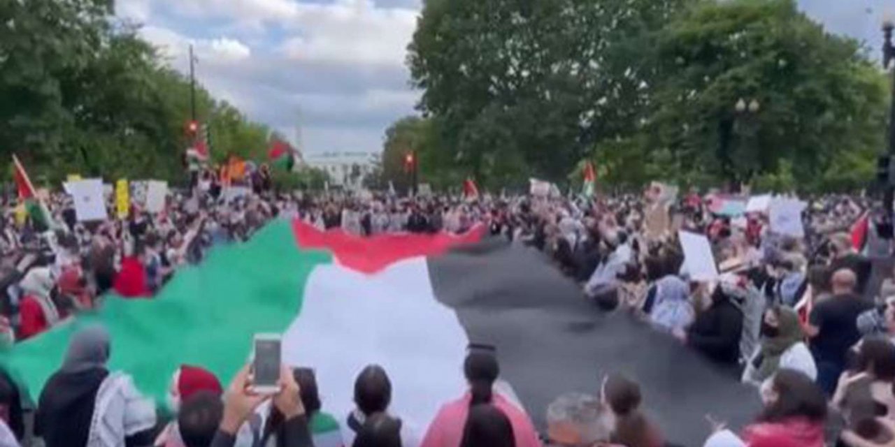 ABD’nin başkenti Washington'da işgal rejiminin saldırıları protesto edildi