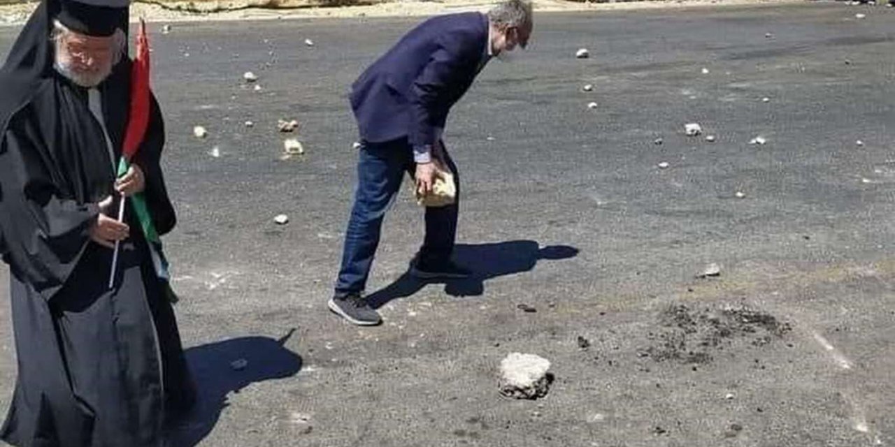 Serkeşşeyê Katolîk digel Filistînîyan îşxalkeran da ber keviran