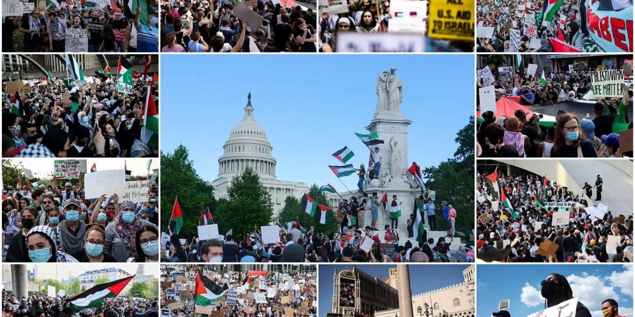 Dünyadan Filistin'e destek gösterileri