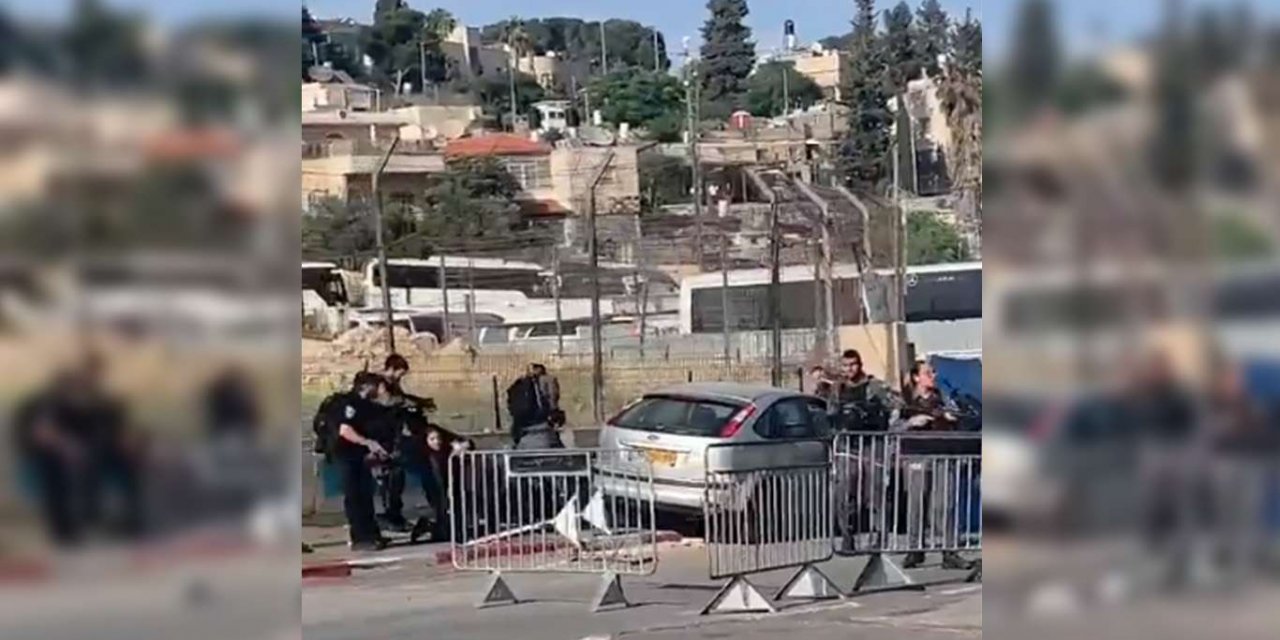 Filistinli genç aracını siyonist işgalci polislerin üzerine sürdü: 7 yaralı