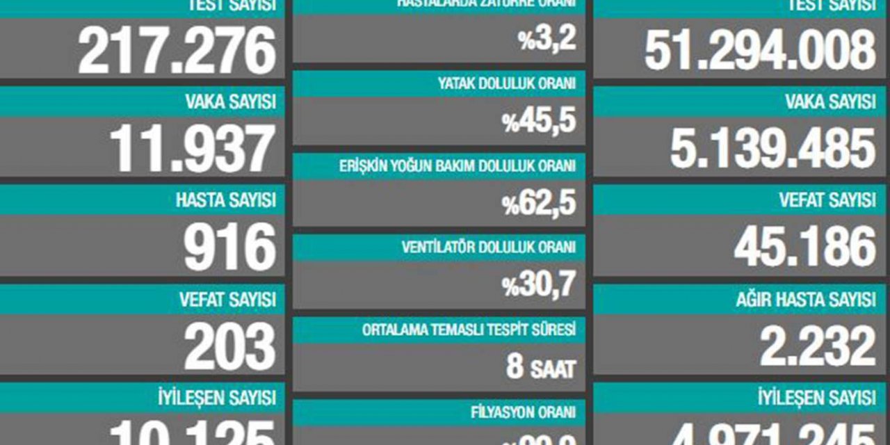 Turkey reports 11,937 new coronavirus cases, 203 deaths