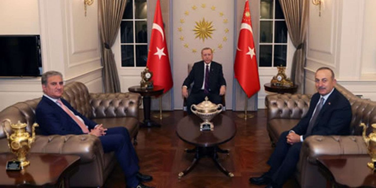 Cumhurbaşkanı Erdoğan Pakistan Dışişleri Bakanı Kureyşi'yi kabul etti