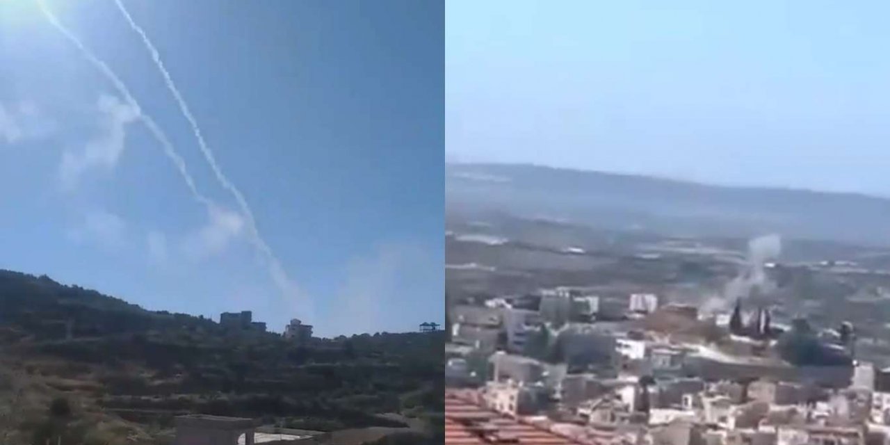 Lübnan topraklarından işgal rejimine 4 füze fırlatıldı