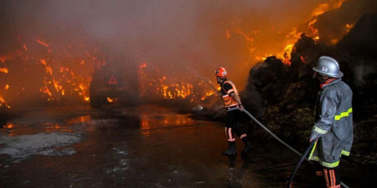 Siyonist işgal rejimi Gazze'de yem fabrikasını bombaladı