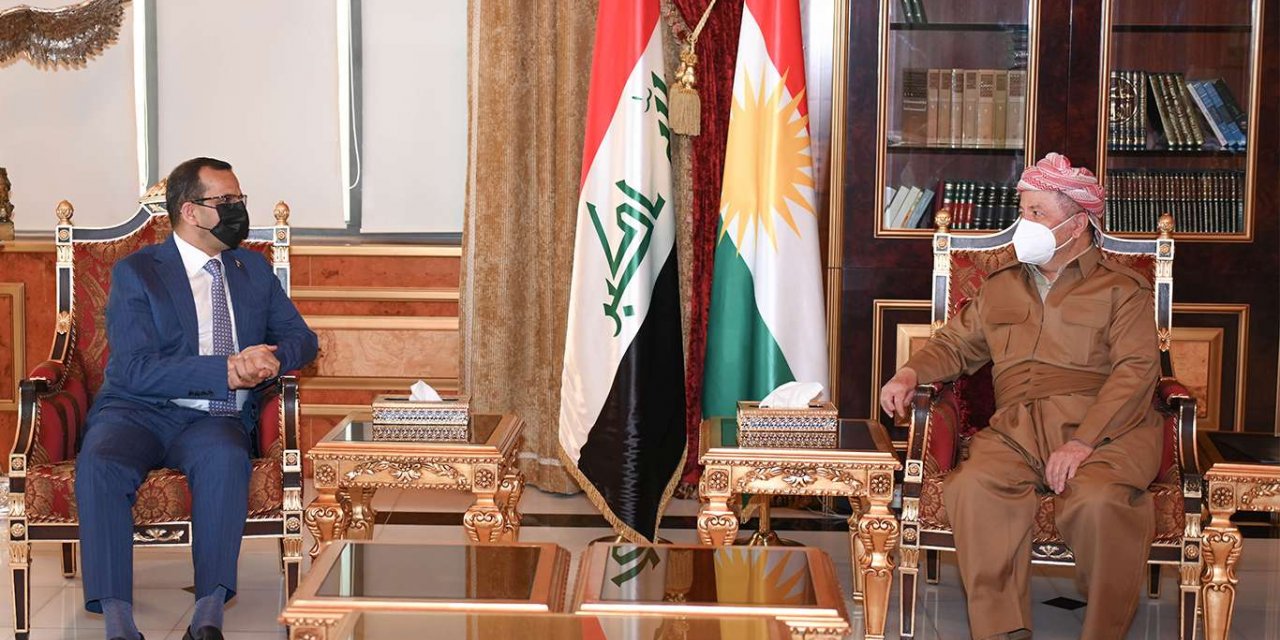 Mesûd Barzanî û Walîyê Dîwanîyeyê Zehîr el-Şalan re hevdîtin kirin