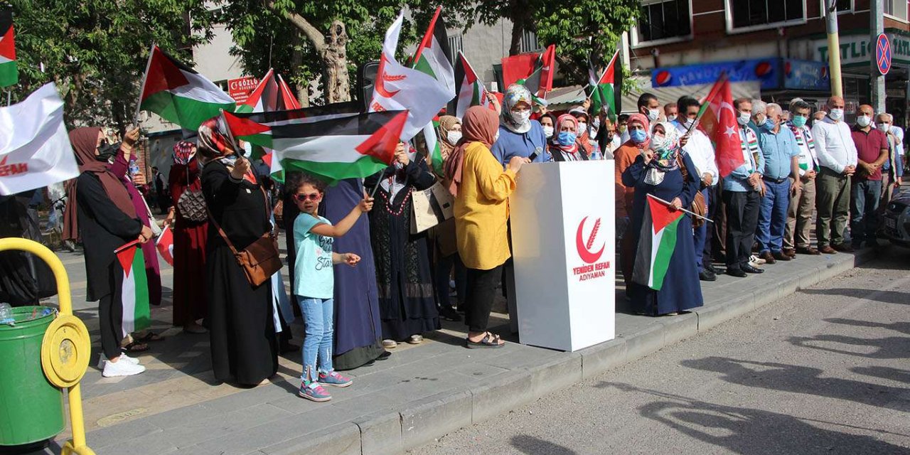 Adıyamanlı kadınlardan Filistin'e sahip çıkılması çağrısı