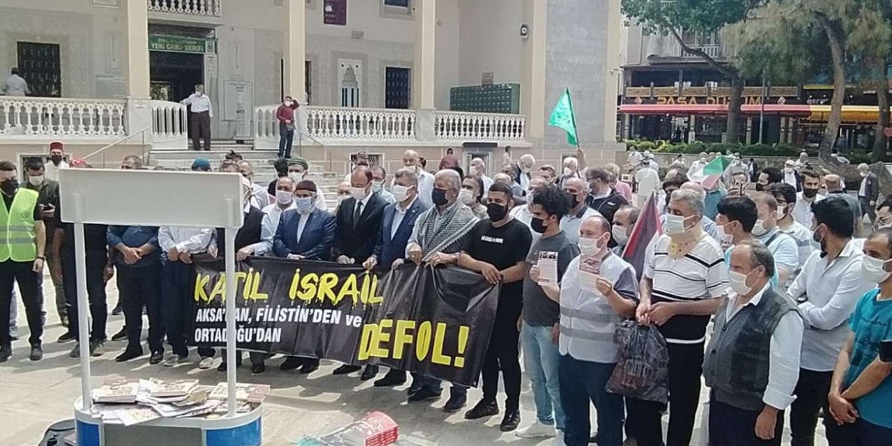 Denizli'de Filistin direnişinin zaferi kutlandı