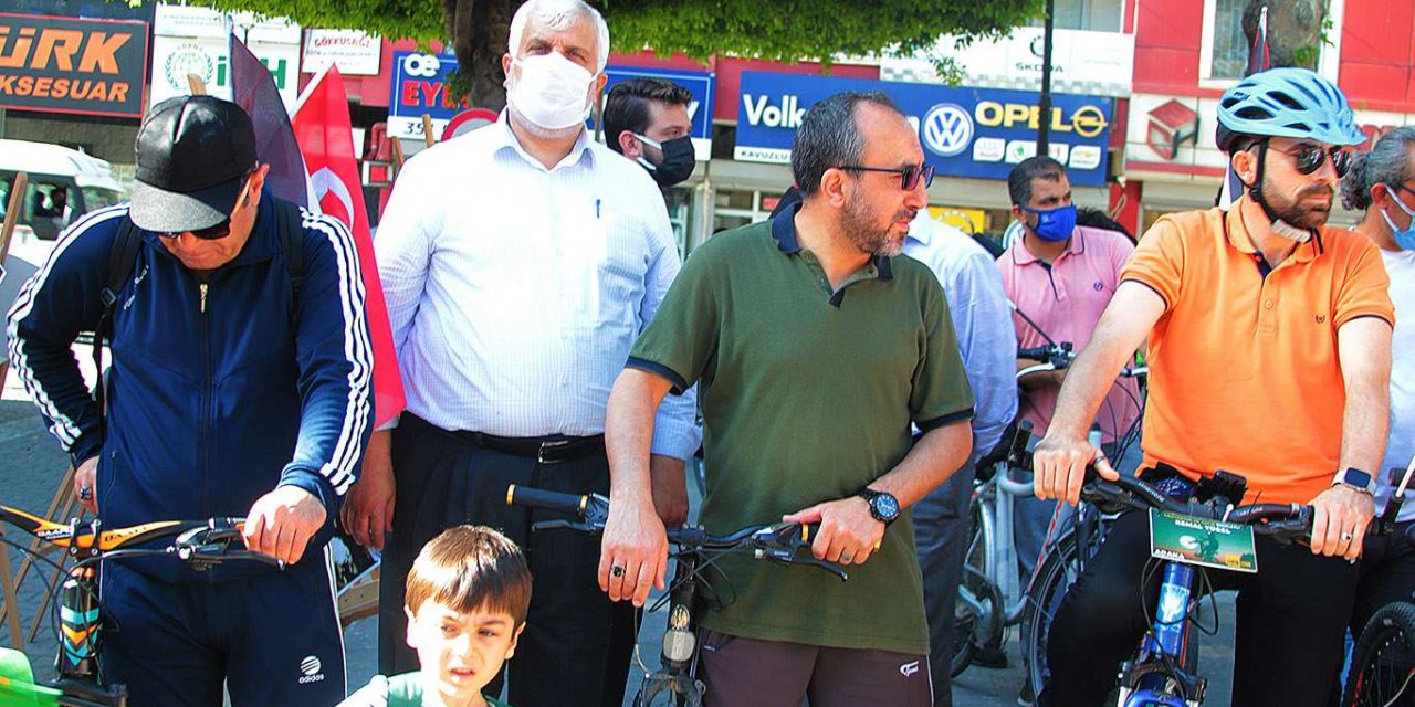 ASİM Filistin'in zaferi için bisiklet turu düzenledi