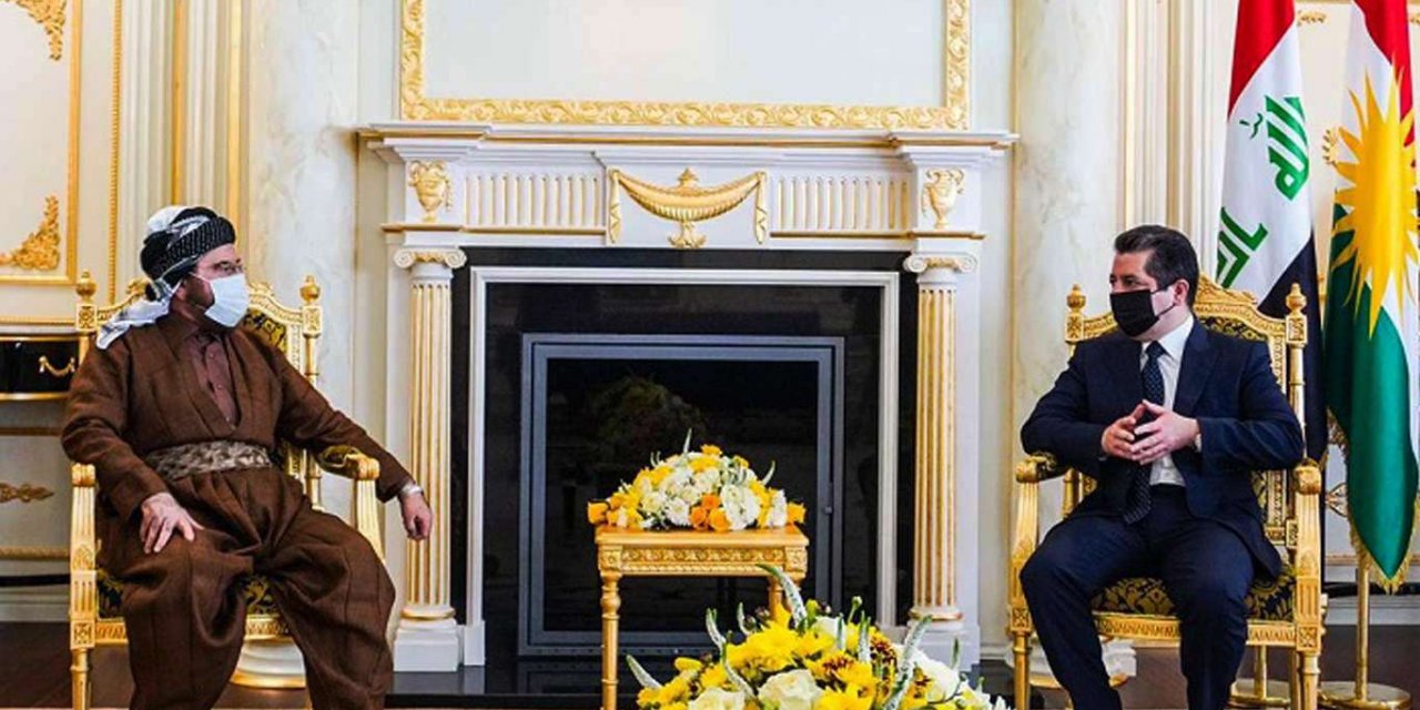 Mesrur Barzani, Dünya Müslüman Alimler Birliği Genel Sekreteri Ali Karadaği ile görüştü