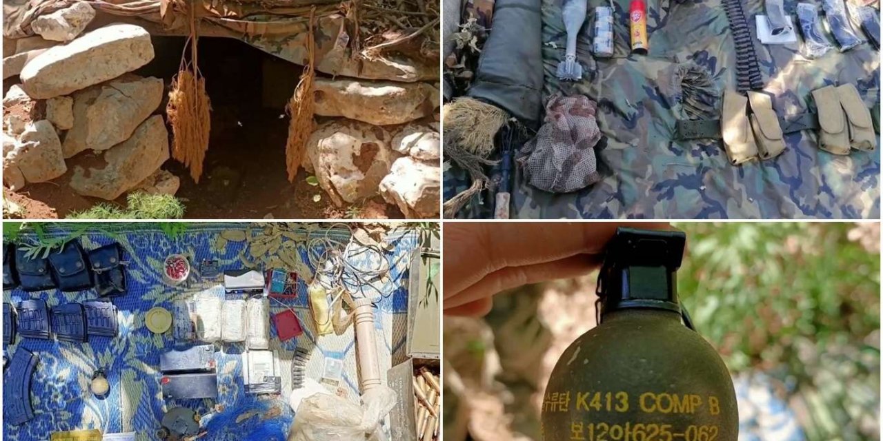 Pençe-Yıldırım bölgesinde PKK'ye ait silah ve mühimmat ele geçirildi