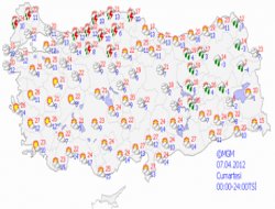 Türkiye Genelinde Hava Durumu