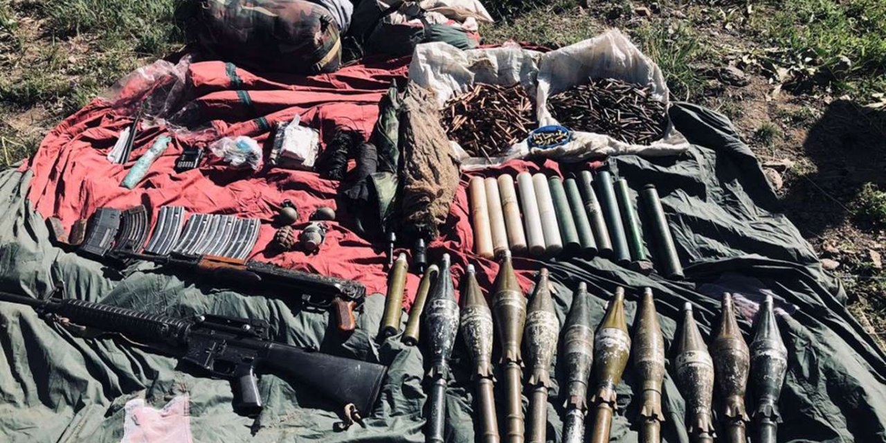 Van'da PKK'ye ait silah ve mühimmat ele geçirildi