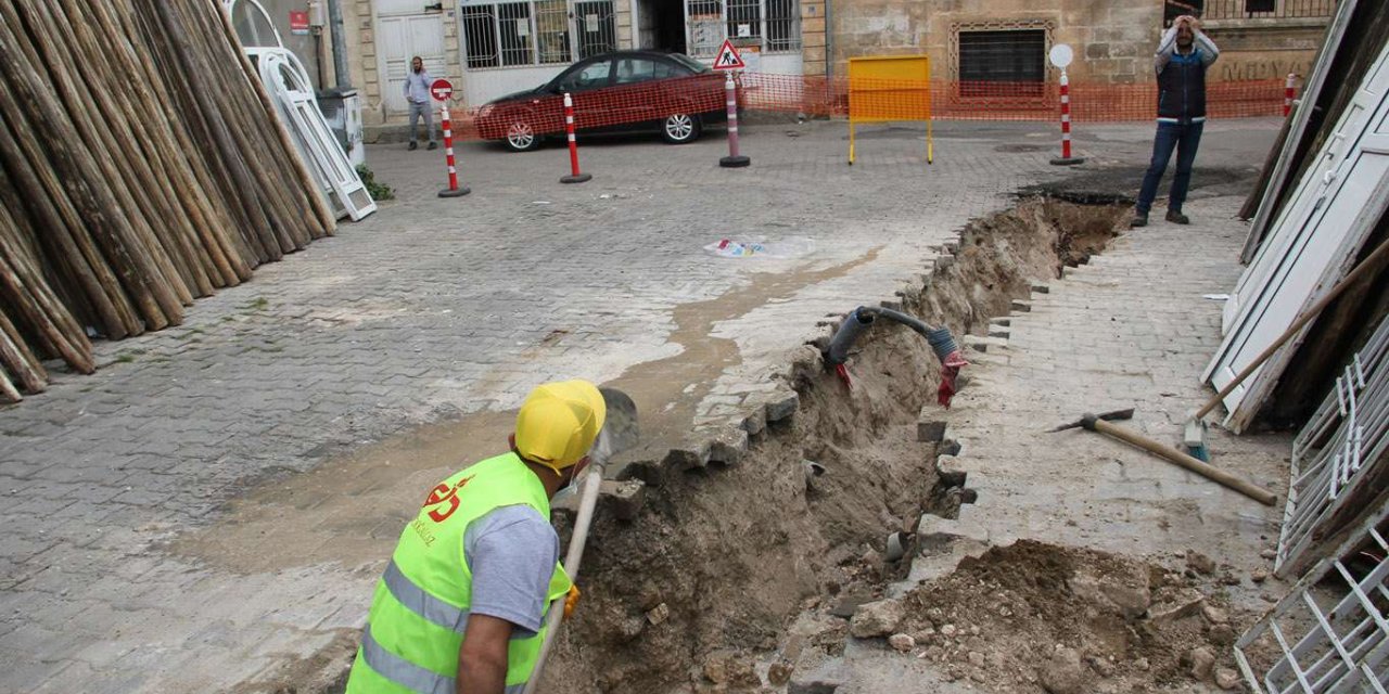 Midyat'ta doğal gaz çalışmaları durma noktasına geldi