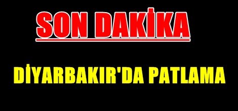 Diyarbakır'da patlama: 3 yaralı