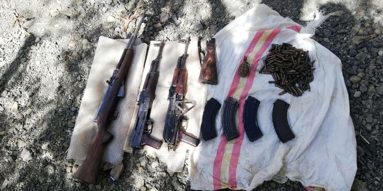 Van'da PKK'ye ait silah ve mühimmat ele geçirildi