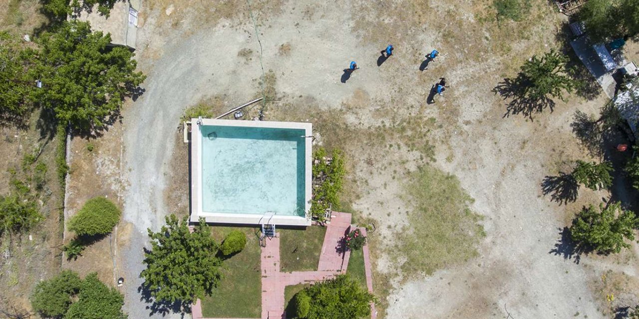 Malatya’da dron ile kaçak su tespiti yapılıyor