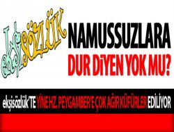 Hz. Peygamber`e Hakarete Dur Diyen Yok mu?