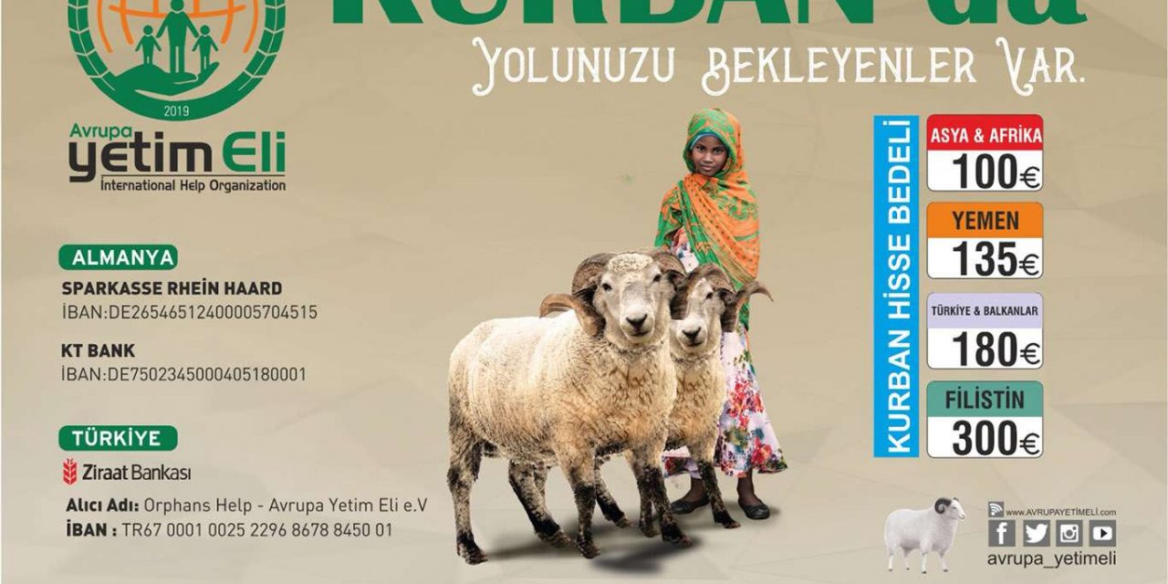 Avrupa Yetim Eli Kurban çalışmalarına başladı