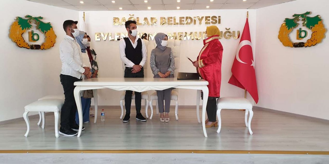Diyarbakır’da normalleşmeyle birlikte nikah yoğunluğu oluştu