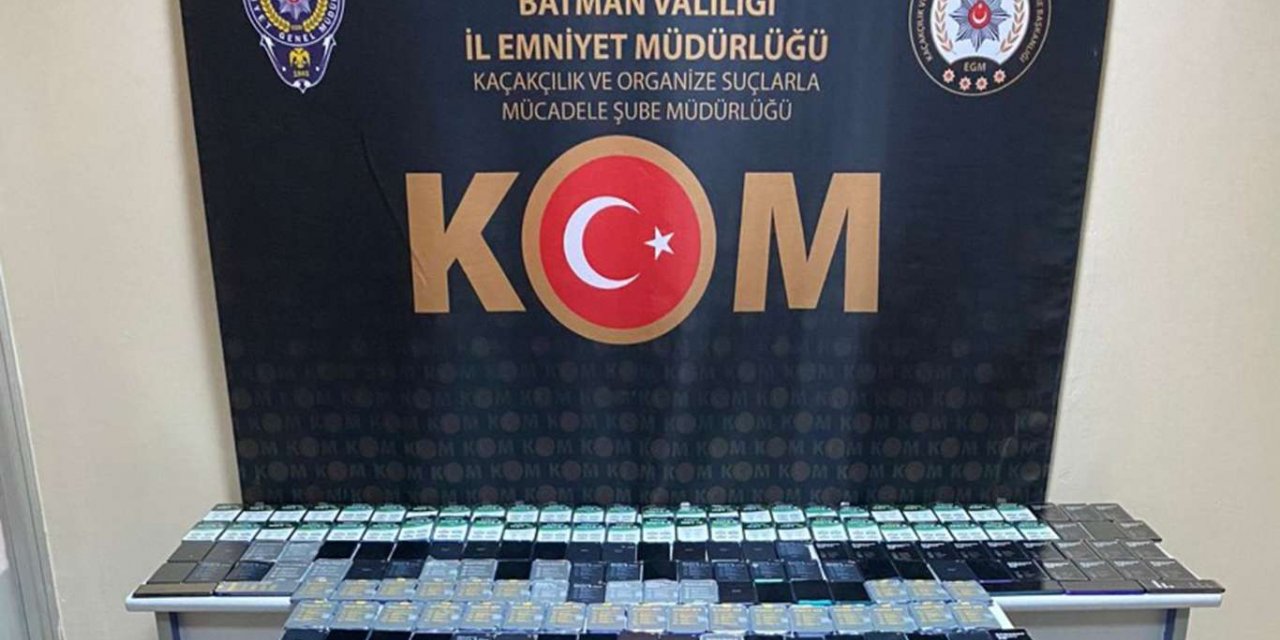 Batman’da 1 milyon TL değerinde gümrük kaçağı telefon ele geçirildi