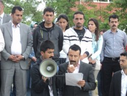 Reyhanlı saldırısı Gercüş'te protesto edildi