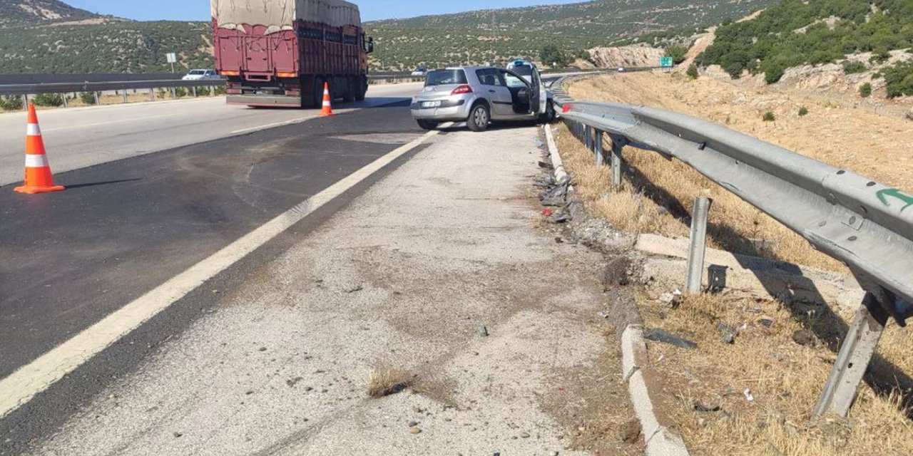 Gaziantep’te direksiyon hakimiyetini kaybeden sürücü kaza yaptı: 1 yaralı