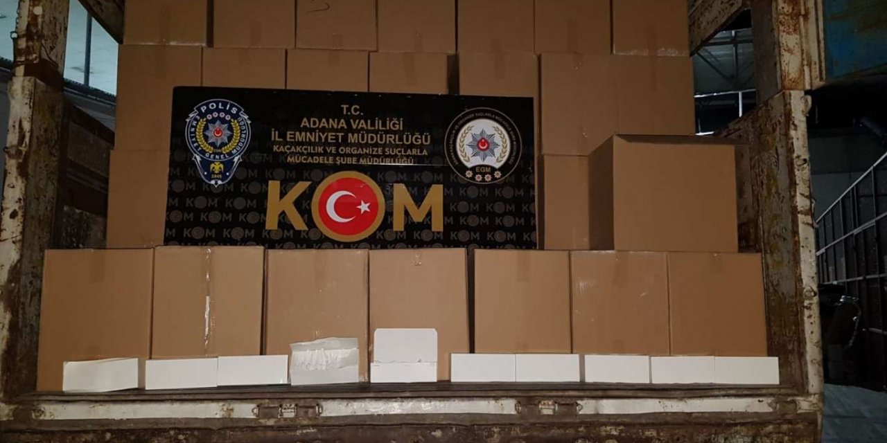 Adana'da gümrük kaçağı makaron ve akaryakıt operasyonu