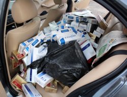 Tarsus'ta 38 bin paket kaçak sigara ele geçirildi