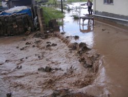 Bismil Tepe beldesinde sel baskını