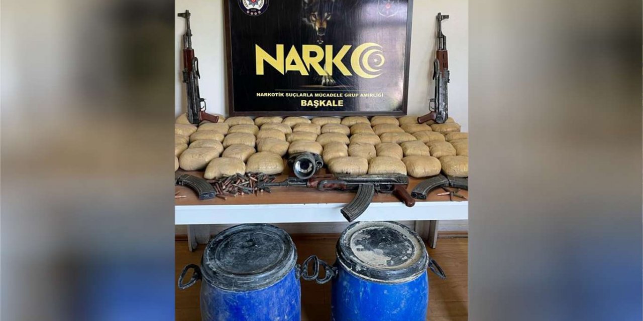 Van'da PKK'ye ait silah, mühimmat ve uyuşturucu ele geçirildi