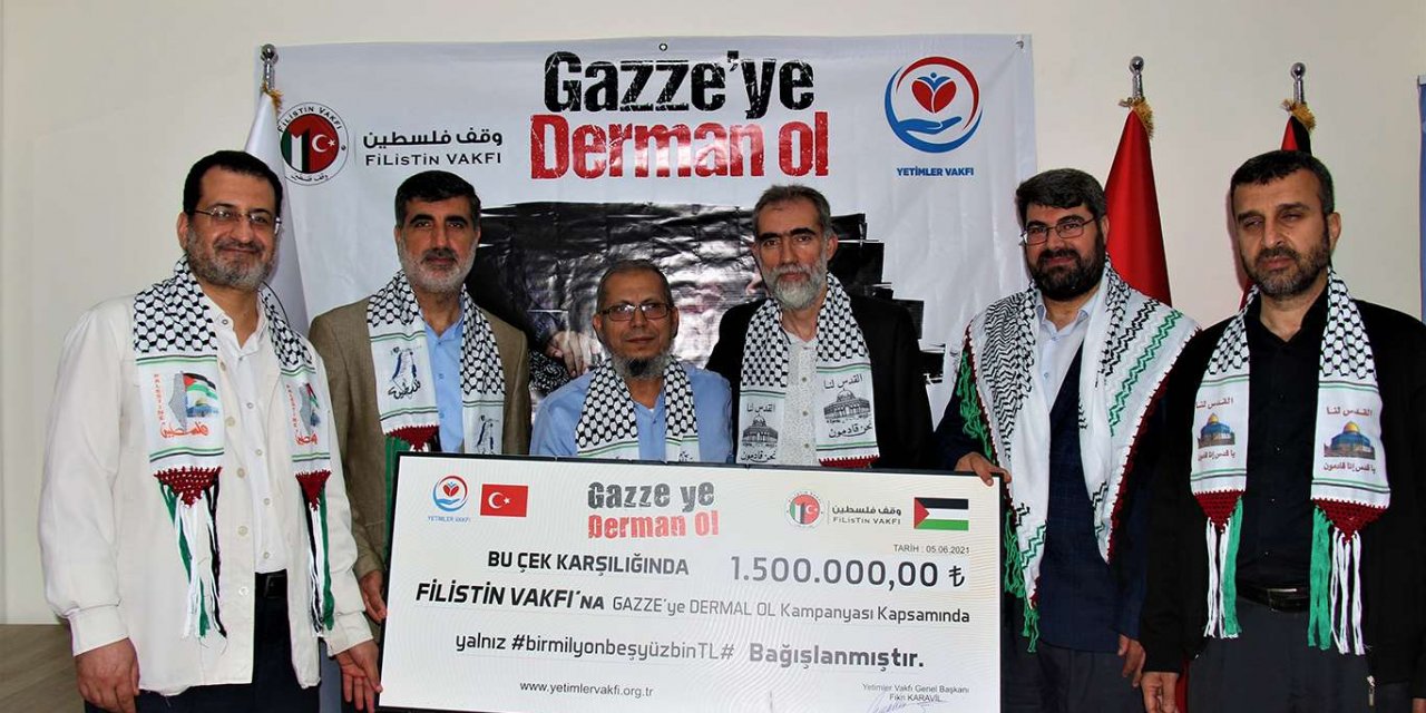 ​Yetimler Vakfı Gazze için 1,5 milyon TL bağış topladı