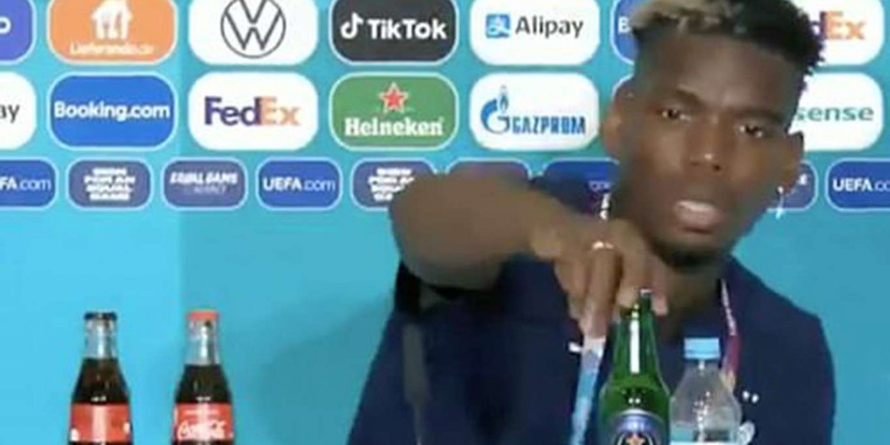 Paul Pogba'dan bira şişesi tepkisi