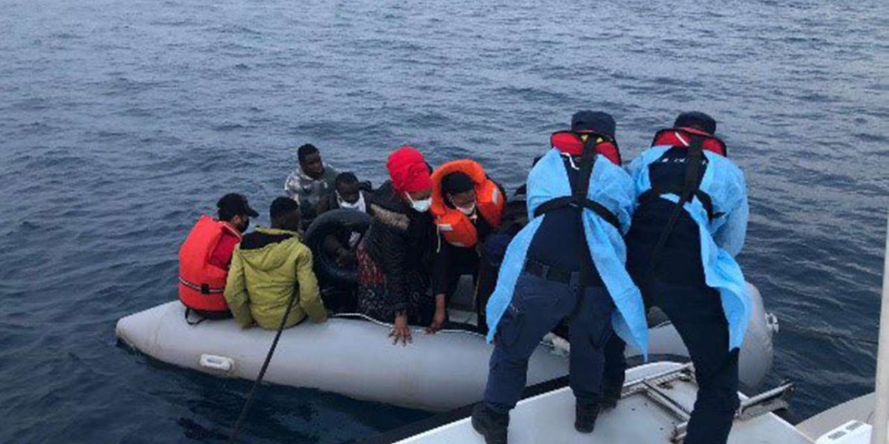 Son bir haftada 217 düzensiz göçmen kurtarıldı