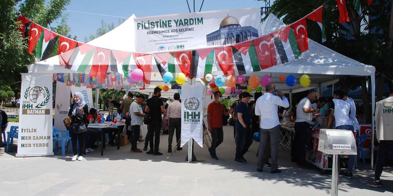 Batman’da Filistin yararına kermes açıldı
