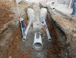 Kanalizasyon çalışmaları devam ediyor