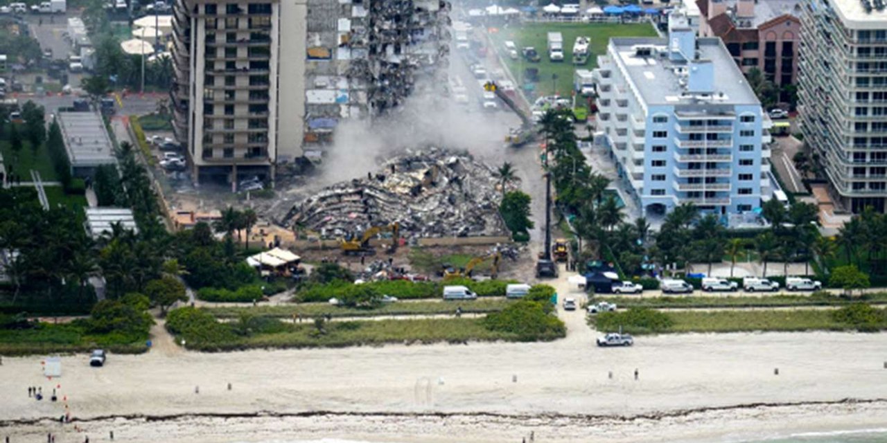 Miami'de 12 katlı bina çöktü: 4 ölü 159 kayıp