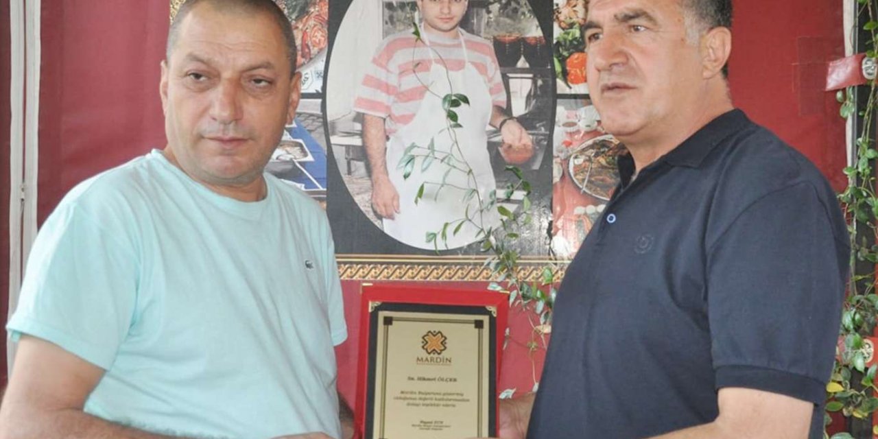 Bulgur tanıtımına teşekkür plaketi