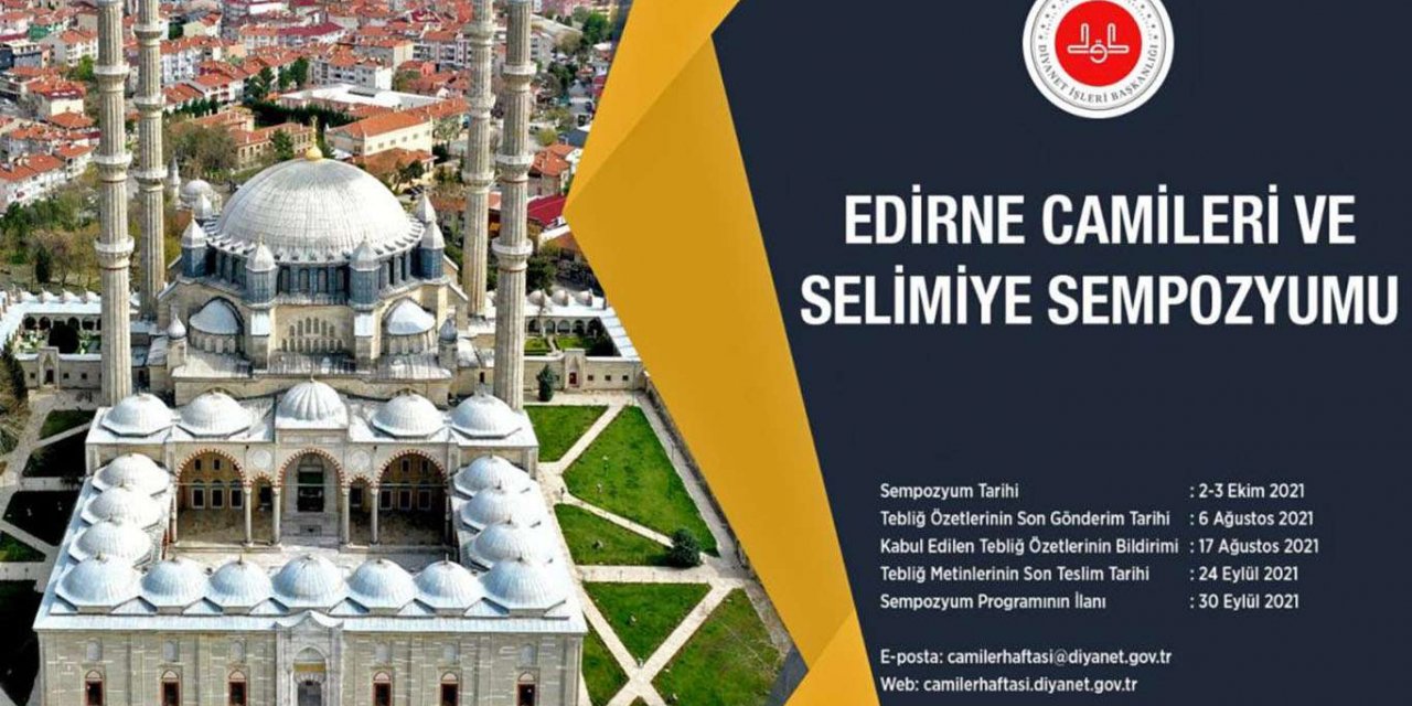 Diyanet İşleri Başkanlığından "Edirne Camileri ve Selimiye Sempozyumu"