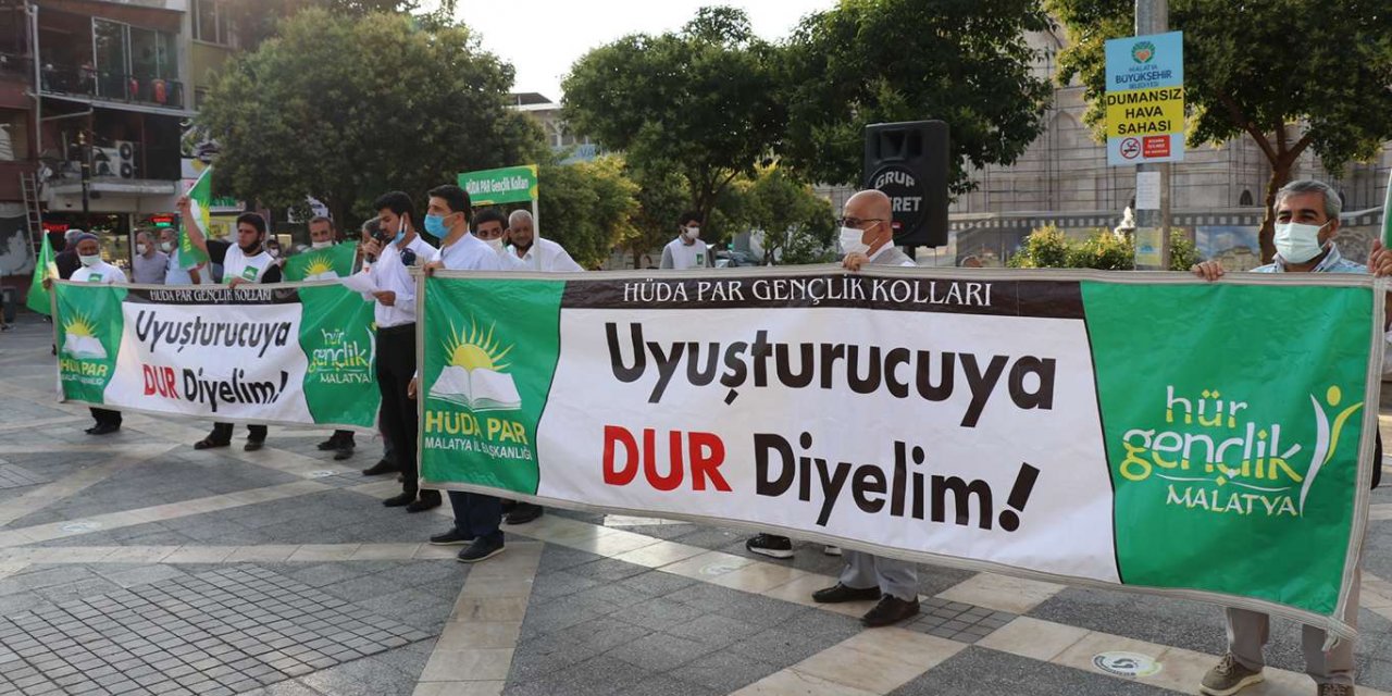 HÜDA PAR Malatya Gençlik Kolları uyuşturucu ve madde bağımlılığına dikkat çekti