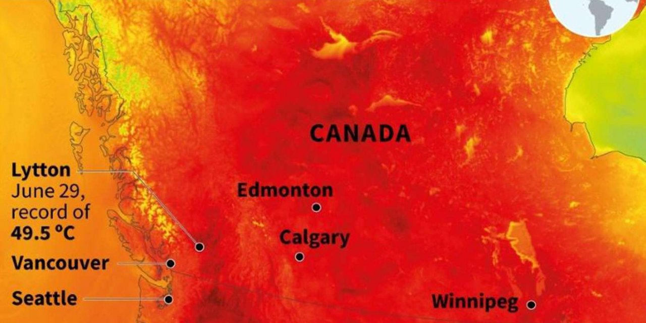 Li Kanadayê ji ber germahîyên zêde di 5 rojên dawî de 486 kes mirin