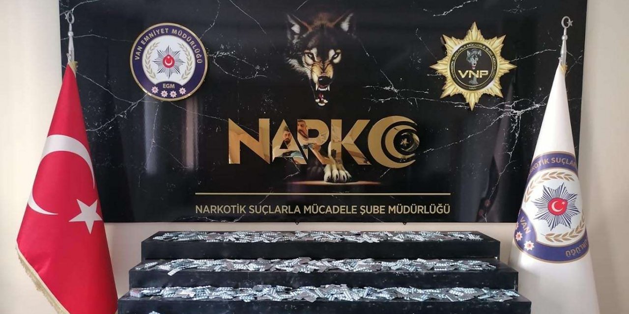 Van'da uyuşturucu tablet ve sentetik hap operasyonu